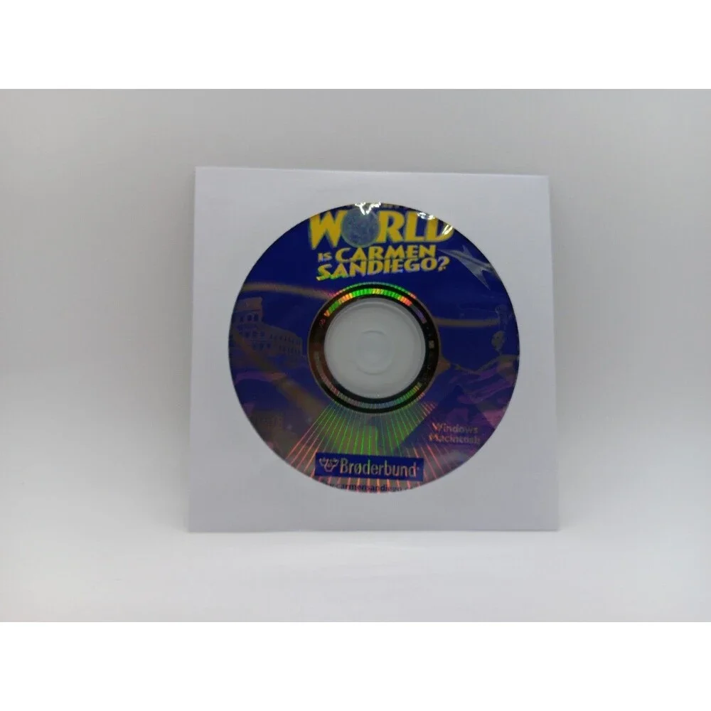 Windows PC Video Game - Where in the World is Carmen Sandiego? - Disc Only